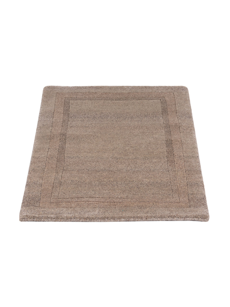 Nepal Teppich - 90 x 60 cm - dunkelbeige