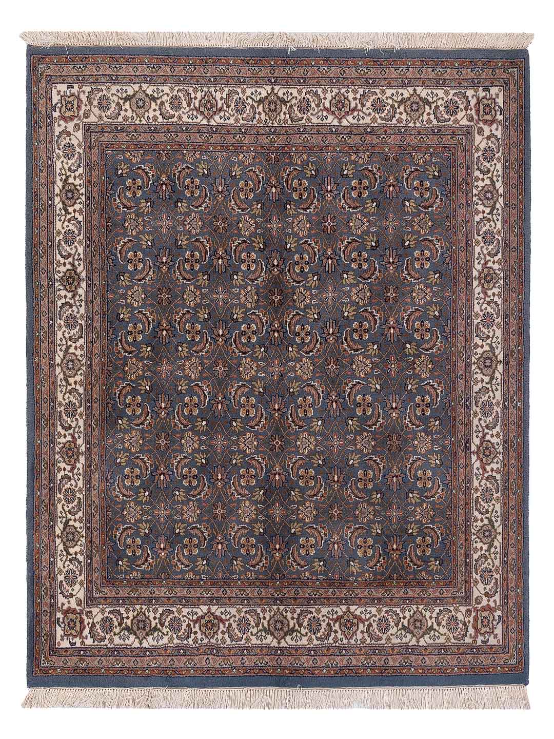 Tappeto orientale - Keshan - Indo quadrato  - 200 x 200 cm - caramello