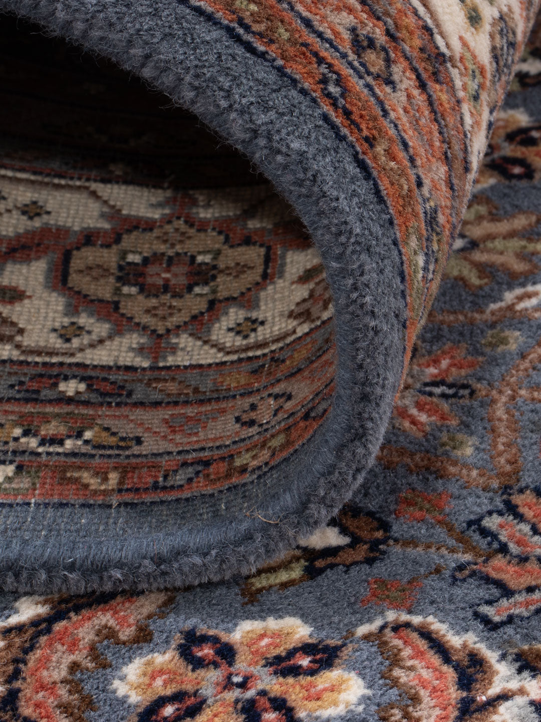 Tappeto orientale - Keshan - Indo quadrato  - 200 x 200 cm - caramello