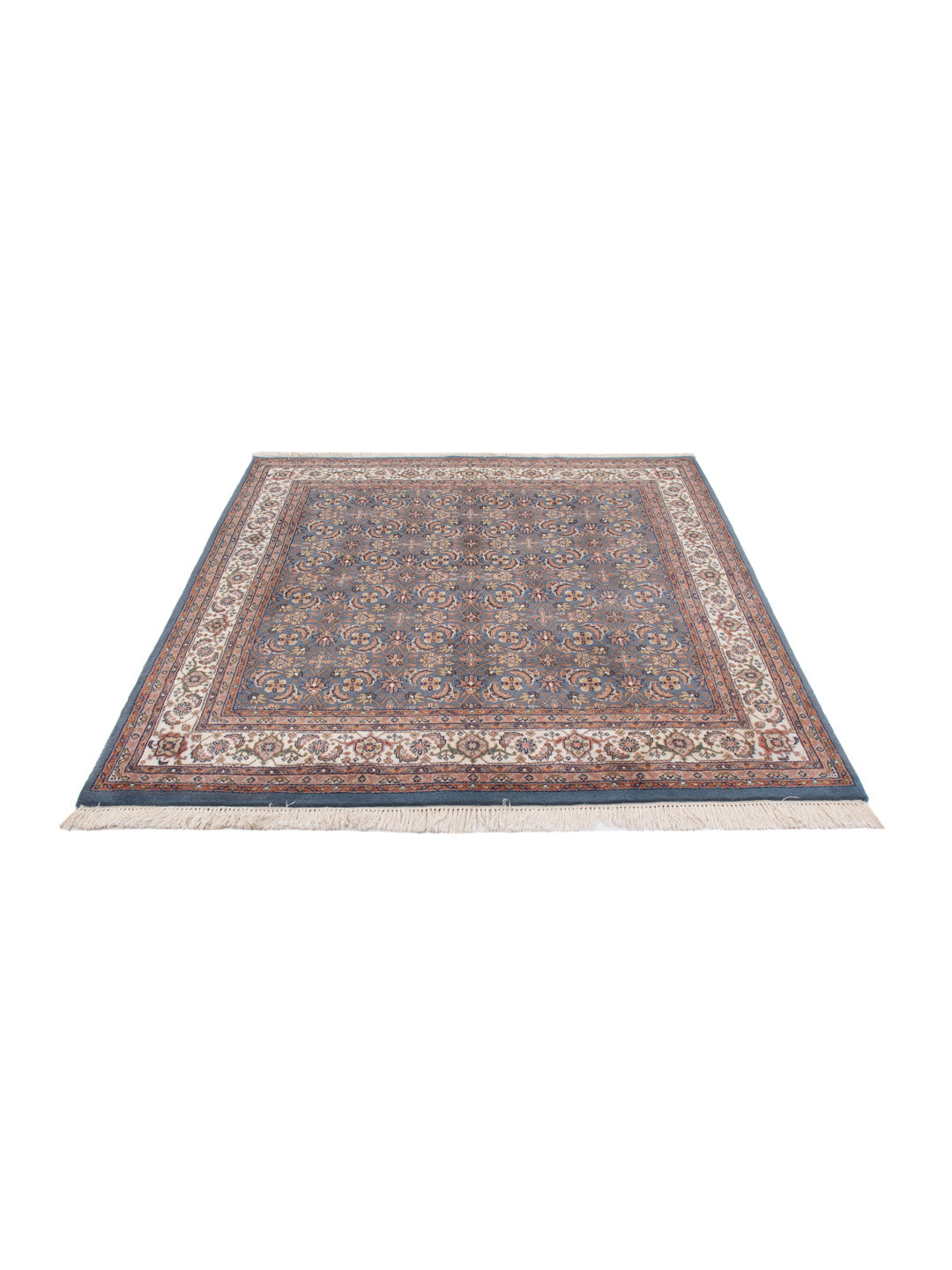 Tappeto orientale - Keshan - Indo quadrato  - 200 x 200 cm - caramello