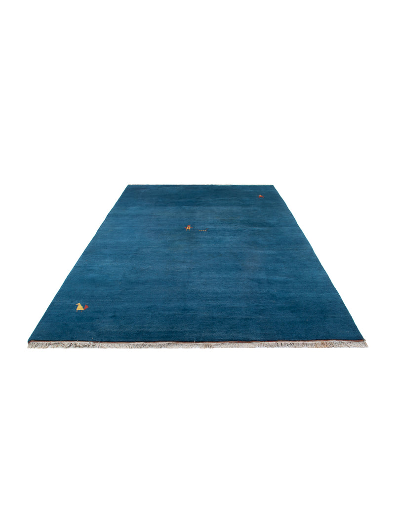 Gabbeh Teppich - Indus - 356 x 250 cm - blau