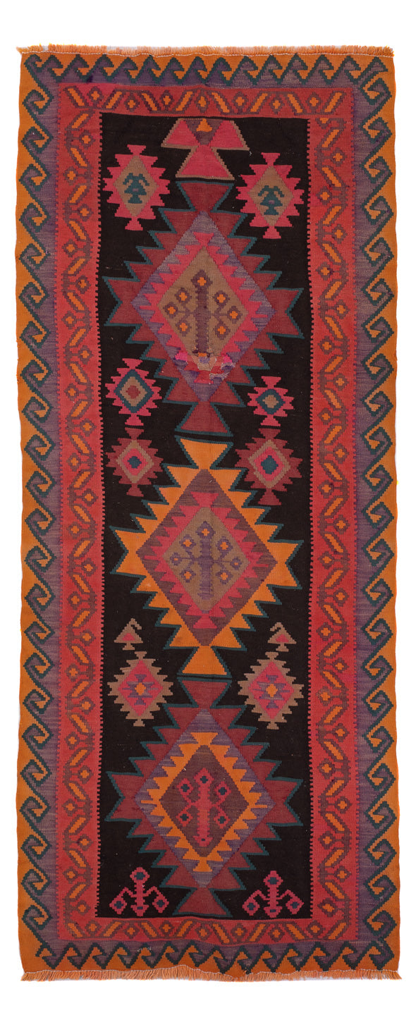 Kelim Teppich - Old - 360 x 150 cm - rost