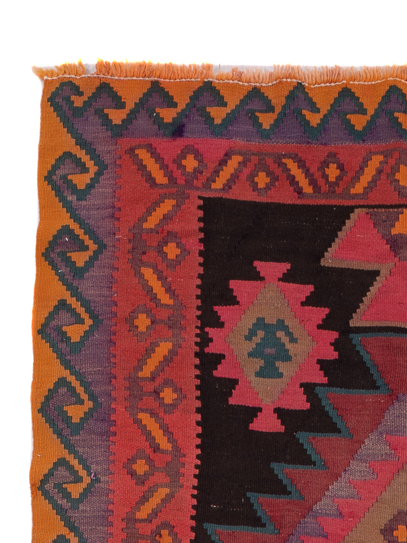 Kelim Teppich - Old - 360 x 150 cm - rost