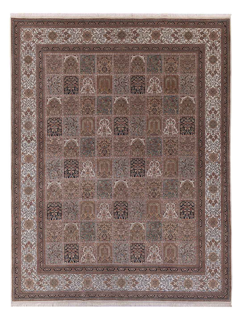 Orientteppich - Ghom - Indus - 396 x 306 cm - dunkelbeige