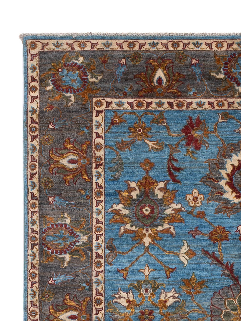 Ziegler Teppich - 209 x 155 cm - blau