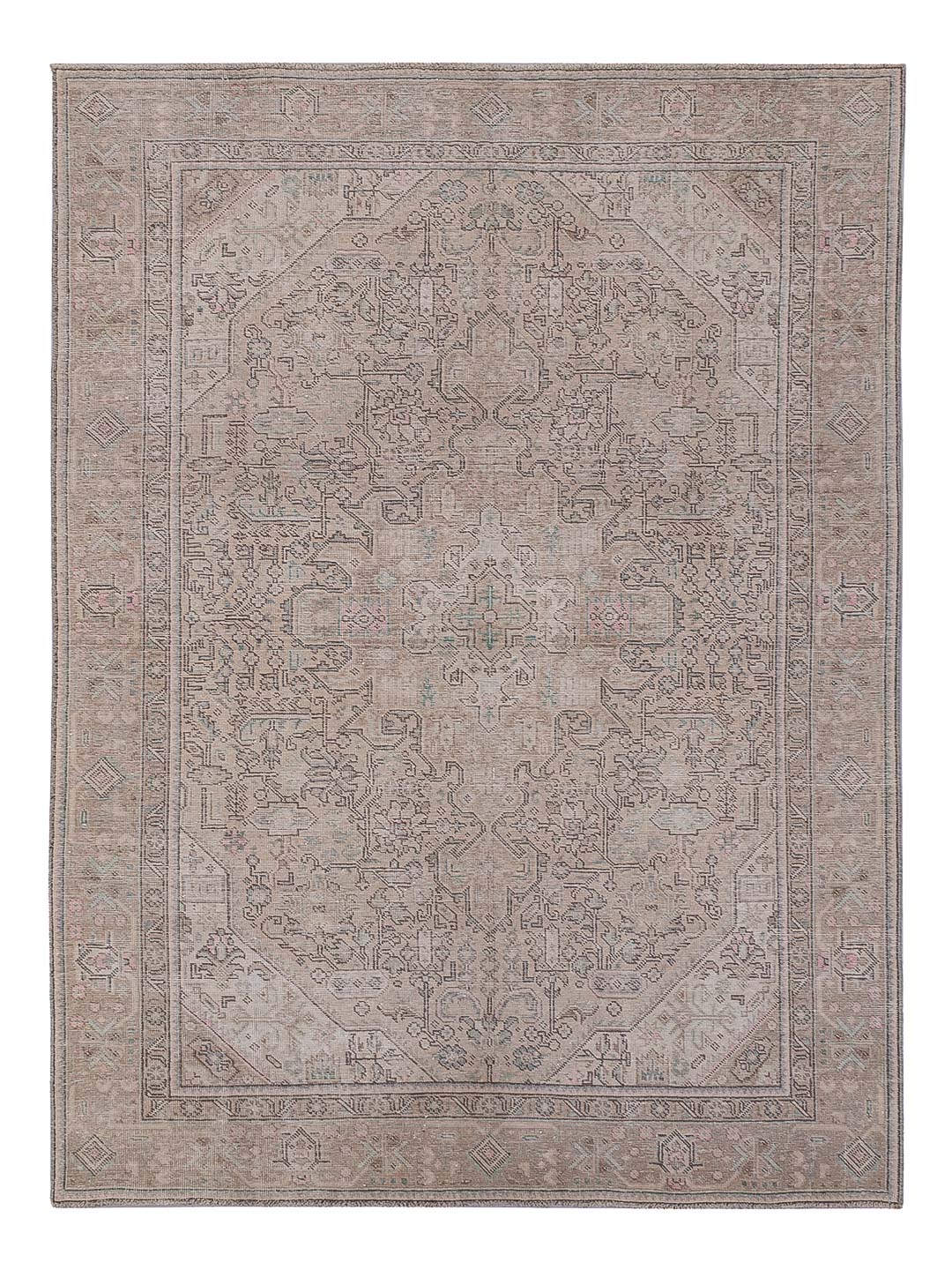 Vintage Teppich - 281 x 185 cm - beige