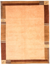 Tapis Népalais - 238 x 173 cm - marron clair