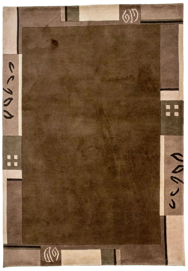 Nepal Teppich 199 x 144 cm - braun