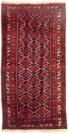Tapis Belutsch 100x197cm - Tapis persan - Rectangle / Rouge / 100 x 197 cm Rectangle