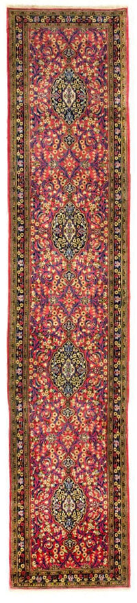 Tapis de couloir Tapis persan - Ghom - 292 x 82 cm - multicolore