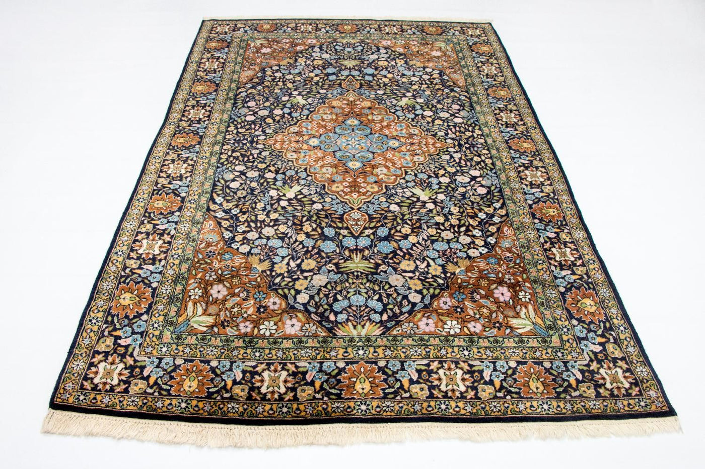 Orientteppich 226 x 140 cm - blau