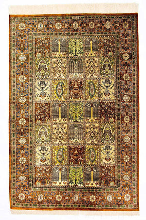 Seidenteppich - Ghom Seide - Premium 152 x 101 cm Teppichbrücke