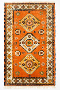 Tapis oriental - 158 x 95 cm - orange