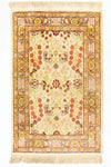 Hereke Seide Teppich 64x100cm - Orientteppich - Rechteckig / Beige / 64 x 100 cm Rechteckig