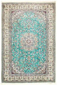 Tapis persan - Nain - Premium - 357 x 219 cm - vert