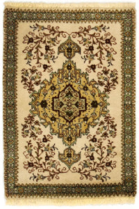 Tapis persan - Tabriz - 87 x 62 cm - beige