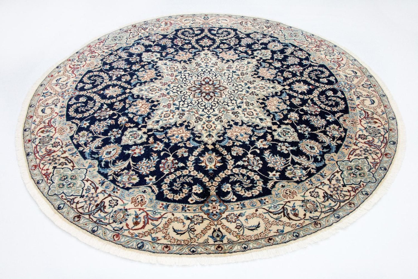 Tapis de Nain - 9 lignes Tapis 210x210cm - Tapis persan