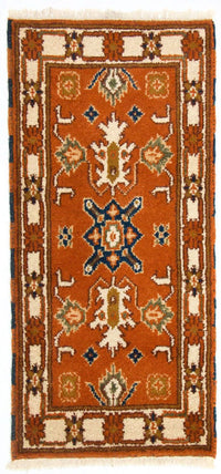Tapis oriental - 126 x 62 cm - rouille