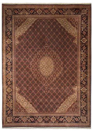 Orientteppich - Täbriz 353 x 252 cm - dunkelblau