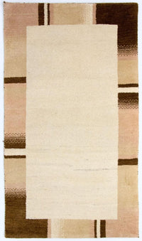 Tapis Gabbeh - Indus - 160 x 92 cm - beige