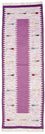 Kelim Teppich - Trendy 250 x 80 cm - lila