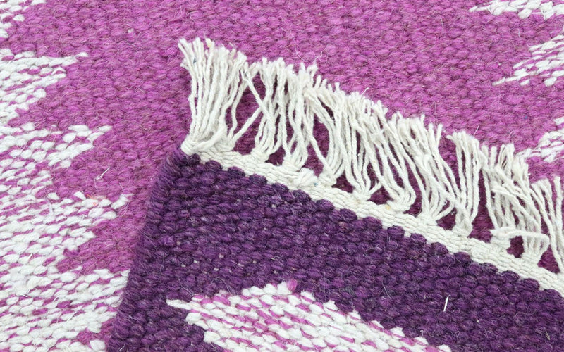 Kelim Teppich - Trendy 250 x 80 cm - lila