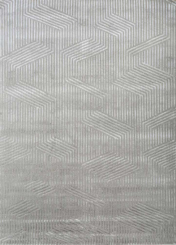 Designer Teppich - 90 x 60 cm - hellgrau