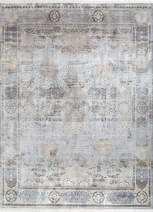 Designer Teppich - 300 x 240 cm - hellgrau
