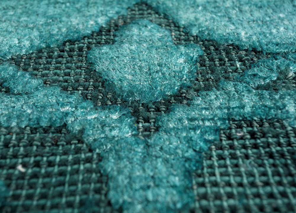 Designer Teppich - 240 x 150 cm - blau