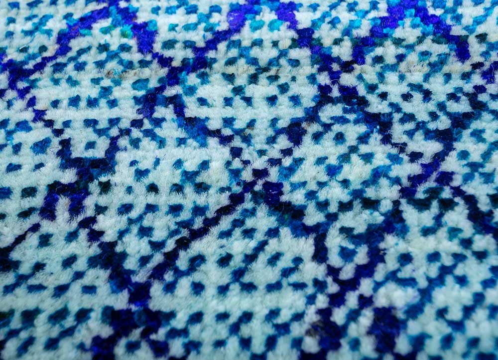 Wollteppich - 300 x 240 cm - hellblau