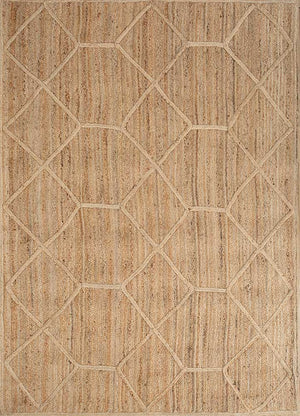 Sisalteppich - 225 x 165 cm - dunkelbeige