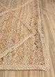 Sisalteppich - 225 x 165 cm - dunkelbeige