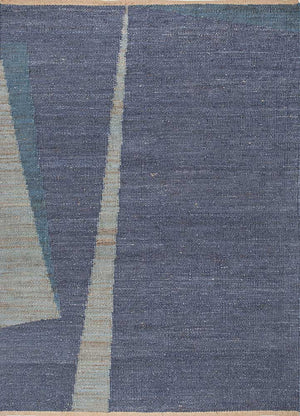Sisalteppich - 270 x 180 cm - seeblau