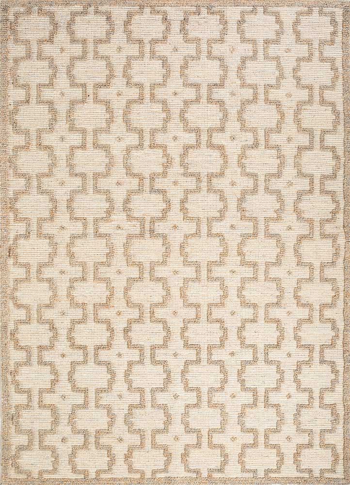 Juteteppich - 285 x 195 cm - hellbeige