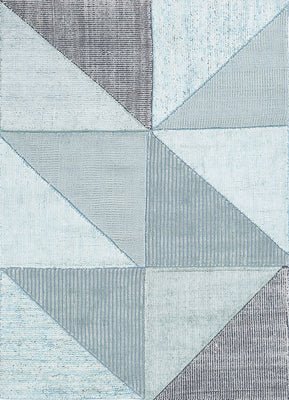 Tappeto moderno - 228 x 163 cm - blu chiaro