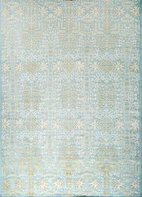 Tapis en laine - 345 x 300 cm - bleu