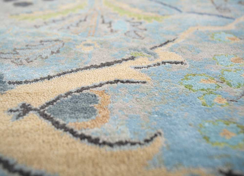 Designer Teppich - 300 x 240 cm - lichtblau