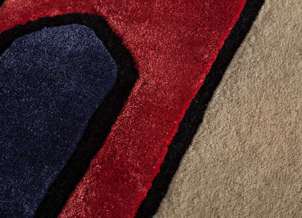 Wollteppich sonderform  - 240 x 170 cm - beige