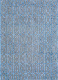 Tappeto di lana - 180 x 120 cm - blu mare