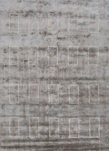 Designer Teppich - 270 x 180 cm - grau
