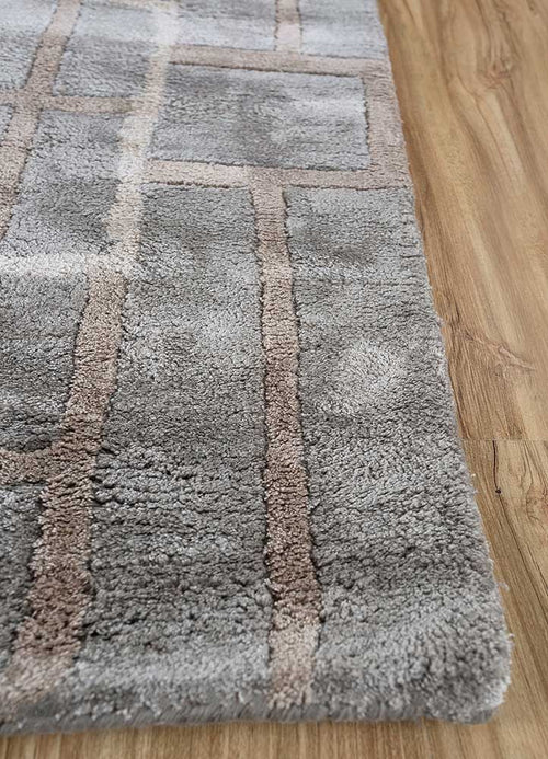 Designer Teppich - 270 x 180 cm - grau