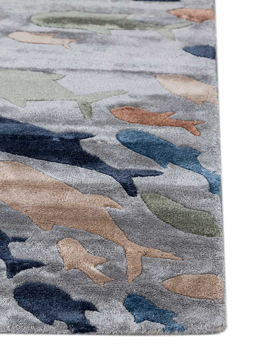 Designer Teppich - 240 x 150 cm - mehrfarbig