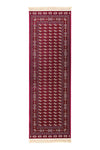 Tapis persan Buchara - Tapis de couloir / Rouge vin / 100 x 300 cm Tapis de couloir