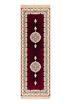 Tapis persan Halidey - Tapis de couloir / Rouge foncé / 100 x 200 cm Tapis de couloir