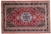 Tapis oriental - 90 x 60 cm - rouge