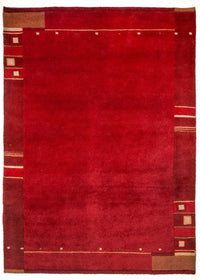 Tapis Népalais - 140 x 70 cm - rouge