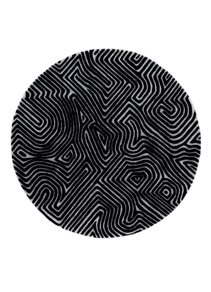 Teppich rund  - 180 x 180 cm - grau