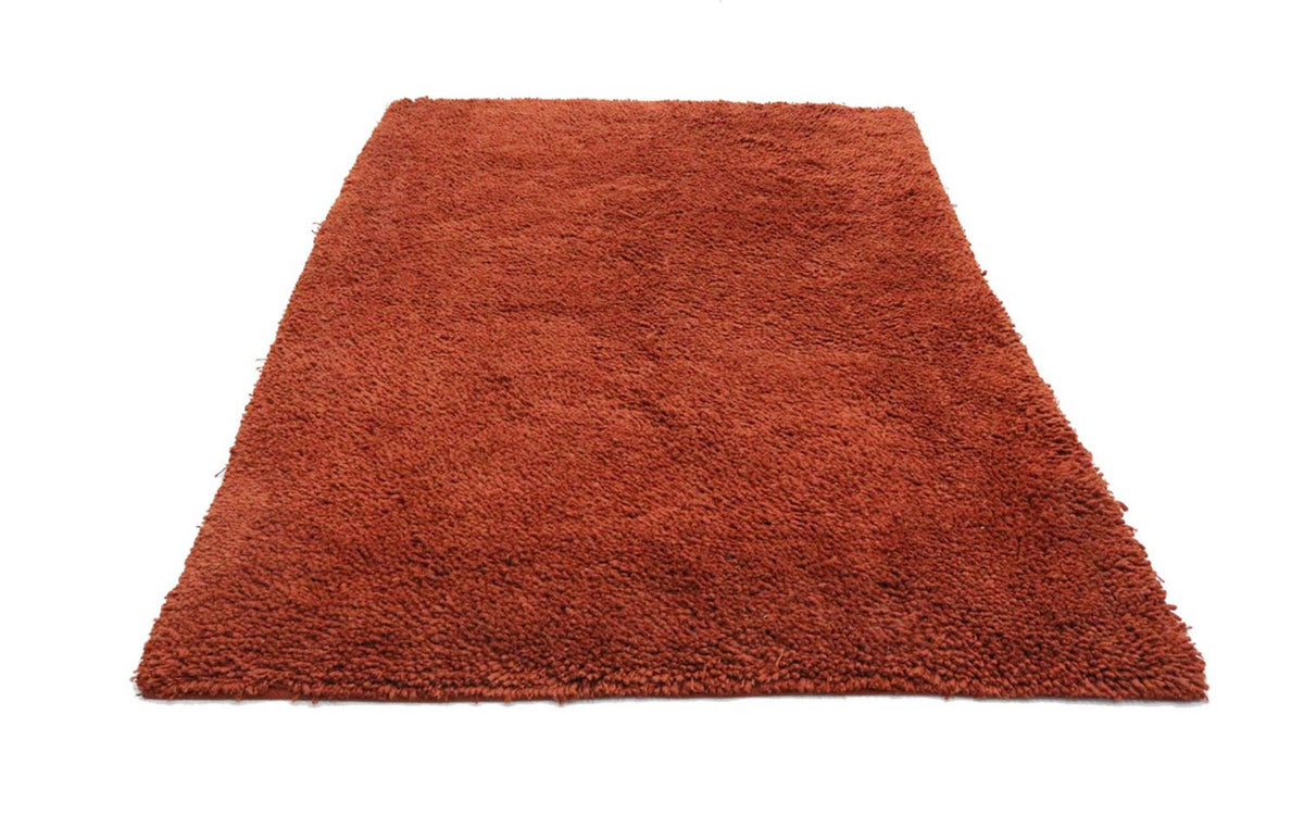 Tapis à poils longs - 215 x 155 cm - rouille