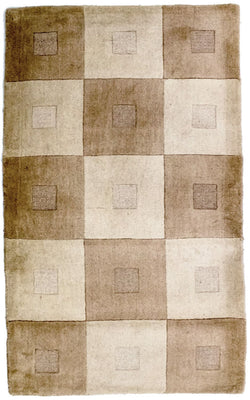 Wollteppich 148 x 90 cm Teppichbrücke