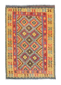 Tapis Kelim - Oriental - 208 x 152 cm - jaune